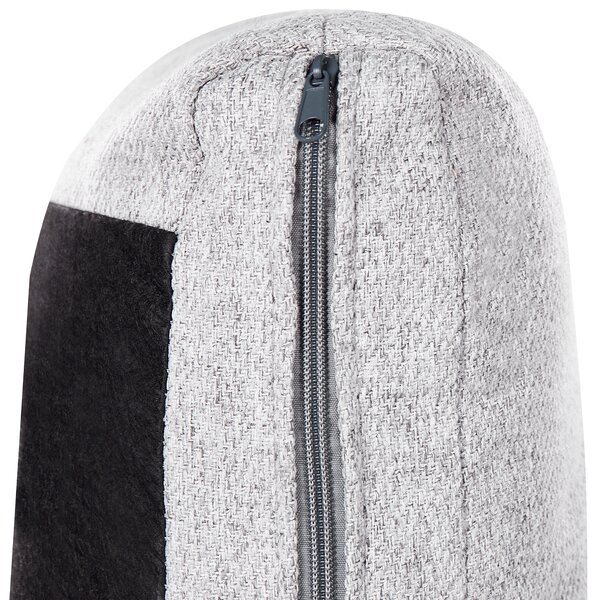 Pohovka 3místná KANSSELI Tkanina Světle šedá