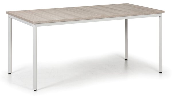 Jídelní stůl TRIVIA, 160x80 cm, šedá podnož, dub přírodní