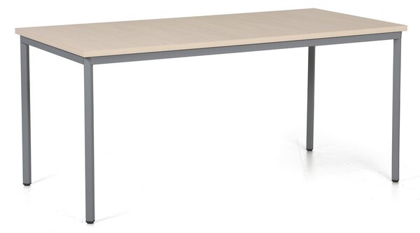 Jídelní stůl TRIVIA, 160x80 cm, tmavě šedá podnož, bříza