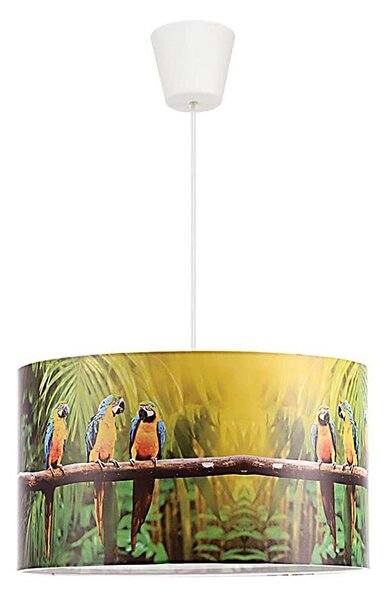 Duolla - Dětský lustr na lanku PARROTS 1xE27/40W/230V pr. 35 cm