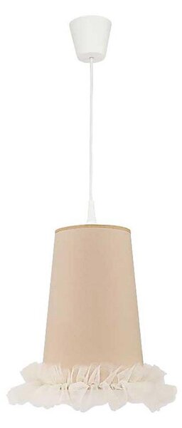 Duolla - Dětský lustr na lanku BALLET 1xE27/40W/230V pr. 21 cm béžová