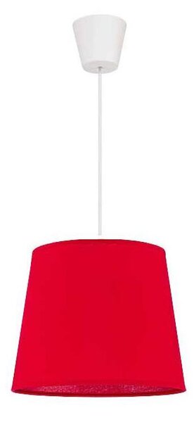 Duolla - Lustr na lanku SOLO 1xE27/40W/230V pr. 24 cm červená