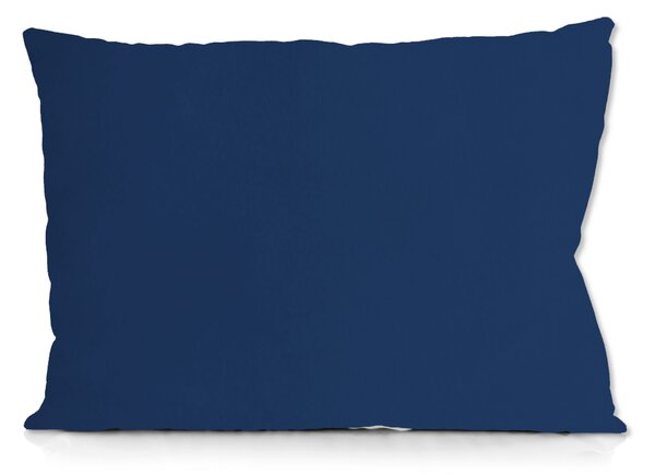 Saténový povlak na polštář tmavě modrý Varianta: 50x70
