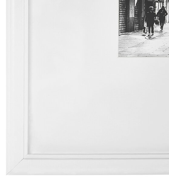 Sada 7 fotorámečků ZINARE Městský motiv Bílá