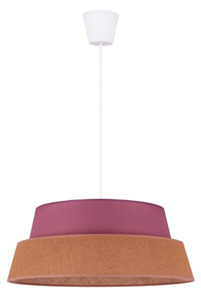 Duolla - Lustr na lanku GALAXY 1xE27/40W/230V pr. 50 cm růžová