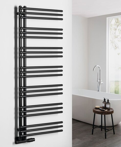 Sapho , POSEIDON topné těleso 550x1340mm, černá matná, PS513B