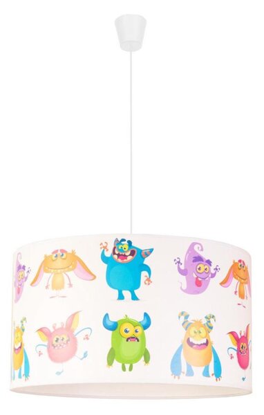 Duolla - Dětský lustr na lanku PRINT M 1xE27/40W/230V pr. 35 cm trolové