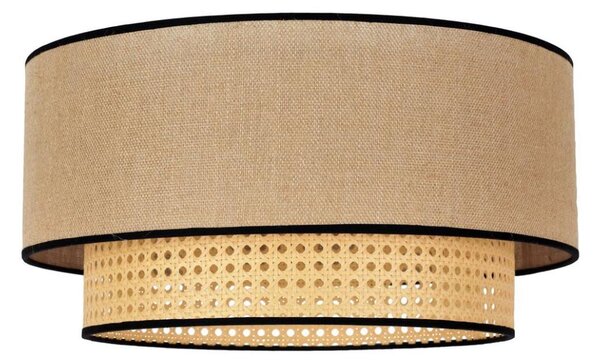 Duolla - Stropní svítidlo BOHO 1xE27/15W/230V pr. 45 cm béžová/ratan