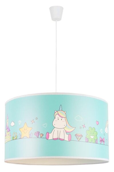 Duolla - Dětský lustr na lanku UNICORN 1xE27/15W/230V pr. 35 cm