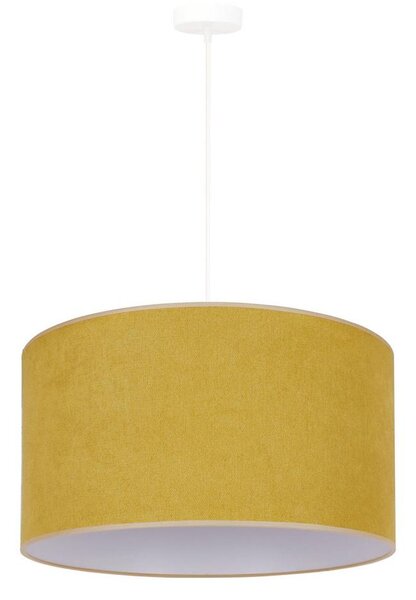 Duolla - Lustr na lanku BRISTOL 1xE27/15W/230V pr. 45 cm žlutá/bílá