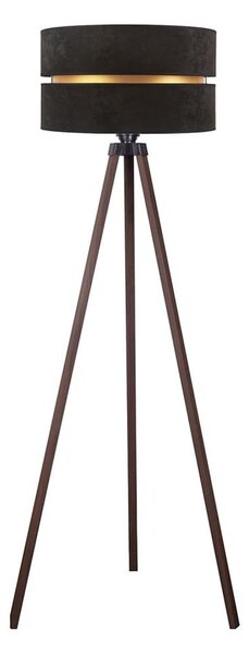 Duolla - Stojací lampa DUO 1xE27/60W/230V pr. 44 cm černá/hnědá