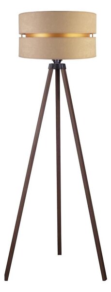 Duolla - Stojací lampa DUO 1xE27/60W/230V pr. 44 cm béžová/hnědá