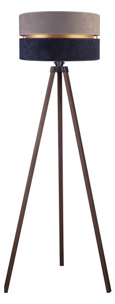 Duolla - Stojací lampa DUO 1xE27/60W/230V pr. 44 cm šedá/modrá/hnědá