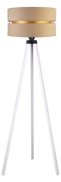 Duolla - Stojací lampa DUO 1xE27/60W/230V pr. 44 cm béžová/bílá
