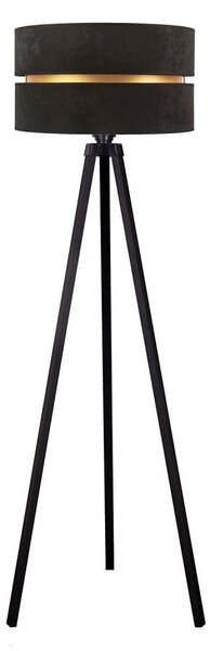 Duolla - Stojací lampa DUO 1xE27/60W/230V pr. 44 cm černá/wenge