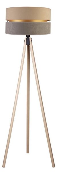 Duolla - Stojací lampa DUO 1xE27/60W/230V pr. 44 cm béžová/šedá/béžová
