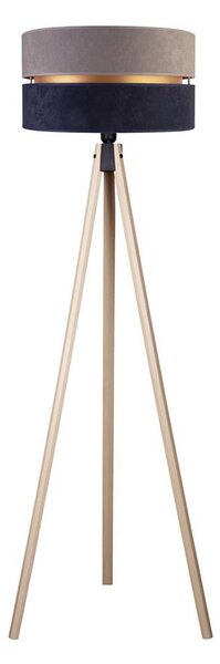 Duolla - Stojací lampa DUO 1xE27/60W/230V pr. 44 cm šedá/modrá/béžová