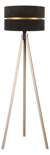 Duolla - Stojací lampa DUO 1xE27/60W/230V pr. 44 cm černá/béžová