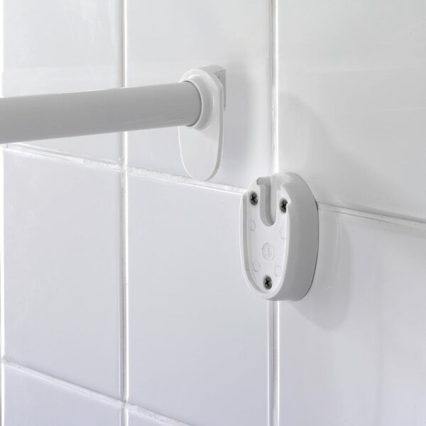 Univerzální rohová tyč na sprchový závěs Wenko Shower Curtain Rod