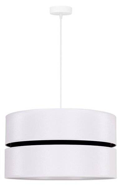 Duolla - Lustr na lanku DUO 1xE27/15W/230V pr. 40 cm bílá/černá