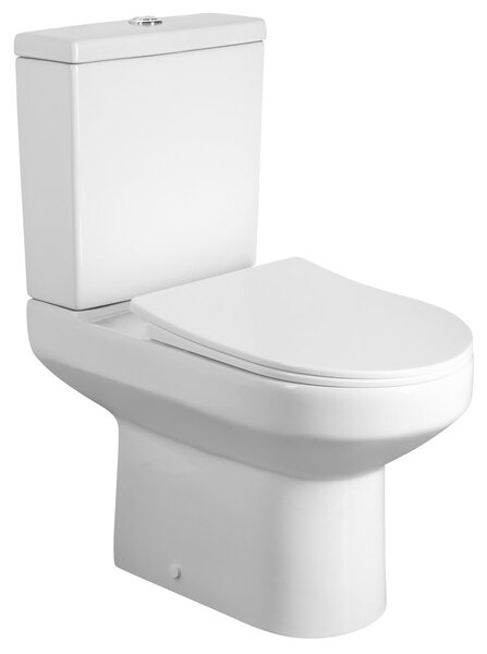 Aqualine Aqualine, VERMET WC kombi mísa, zadní/spodní odpad, bílá, VR038-432