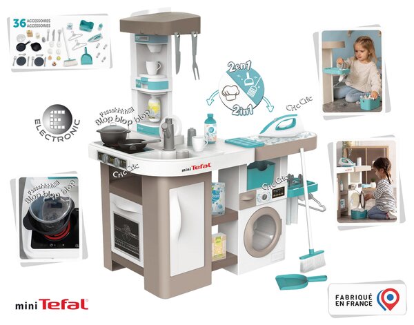 SMOBY 2v1 TEFAL STUDIO KUCHYNĚ Simba - Dětské kuchyňky a vybavení domácnosti