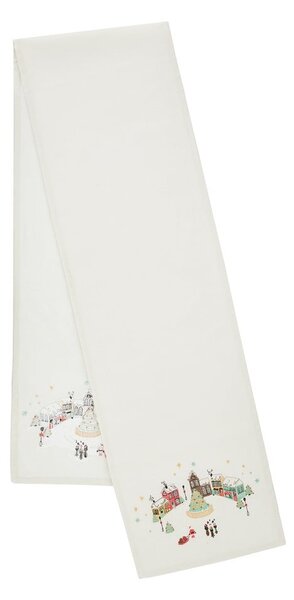 Bavlněný běhoun na stůl 33x220 cm Christmas Town – Catherine Lansfield