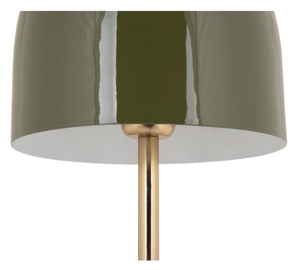 Khaki stolní lampa s kovovým stínidlem (výška 50 cm) Manta – Leitmotiv