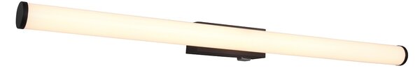 Trio Leuchten 283270332 MATTIMO - Koupelnové LED nástěnné svítidlo s vypínačem, černá barva, 8,6W, 3000K, IP44,80cm (Nástěnné černé svítidlo do koupelny k zrcadlu s vypínačem )