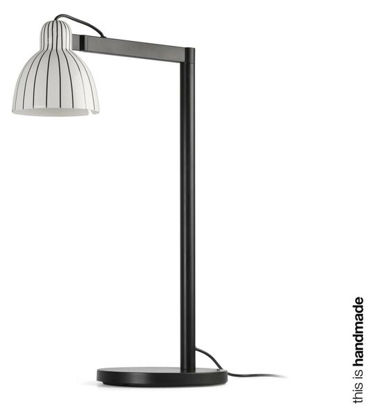 FARO VENICE stolní lampa, bílá s proužky