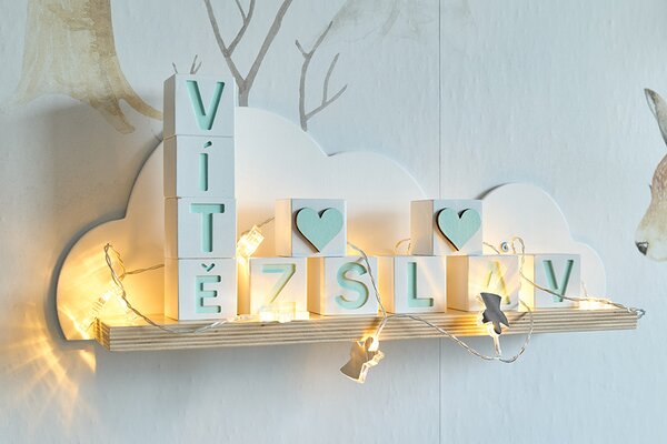 DECOLED LED světýlka na baterie, akryloví andílci, 1,5 m, teple bílá, 10 diod, čirý kabel, IP20 interiér, 2 × AA