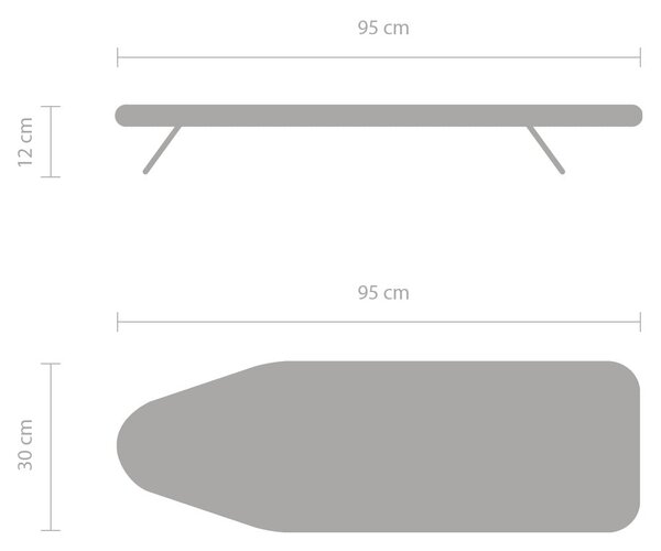 Stolní žehlicí prkno Metallised S – Brabantia
