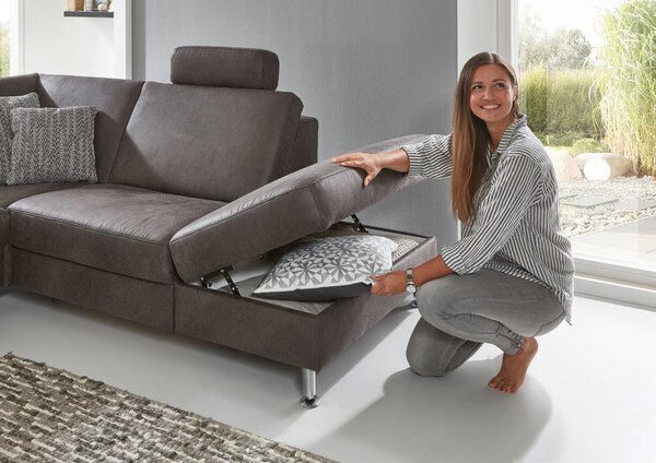 ROHOVÁ SEDAČKA, textil, antracitová Dieter Knoll - Sedací soupravy