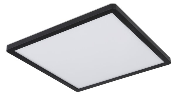 Globo 41563-18B SAPANA - Stropní koupelnové černé svítidlo stmívatelné vypínačem, LED 18W, 3000K, 30 x 30cm (Stmívatelné stropní svítidlo do koupelny)
