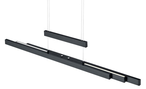 Trio Leuchten 375310532 TRAJAN - LED stahovací svítidlo nad stůl, dotykem stmívatelné, LED 42W + 12W, 2700K - 5000K, šířka max 150cm (Stahovací stmívatelné svítidlo nad jídelní stůl s možností změny barvy světla)