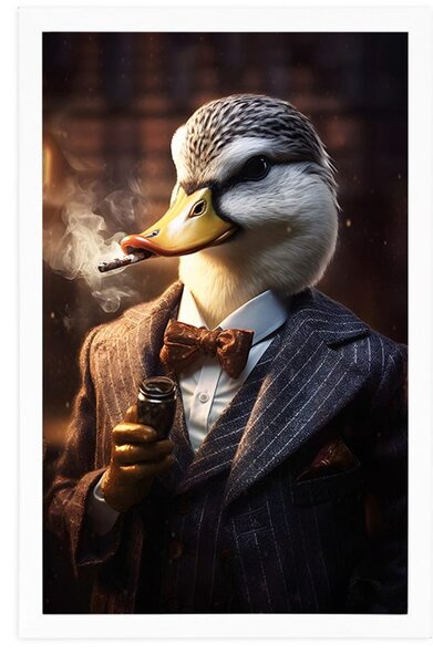 Plakát zvířecí gangster kačer