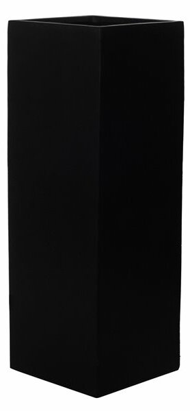 Pottery Pots Venkovní květináč obdélníkový Yang, Black (barva černá), kolekce Natural, kompozit Fiberstone, d 35 cm x š 35 cm x v 100 cm, objem cca 117 l