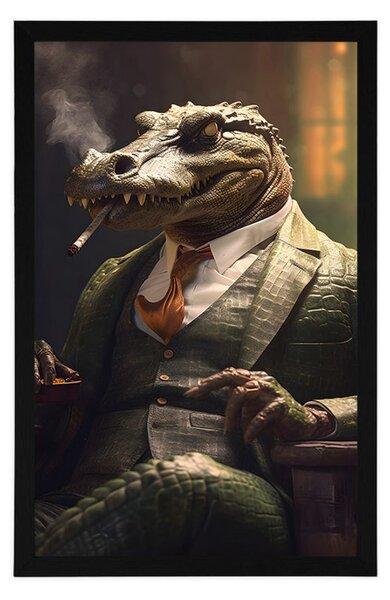 Plakát zvířecí gangster krokodýl