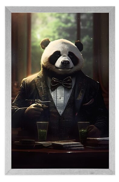 Plakát zvířecí gangster panda