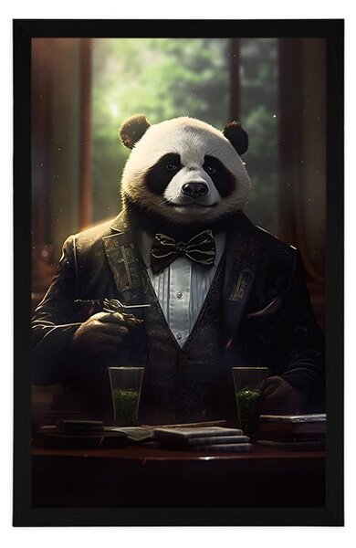 Plakát zvířecí gangster panda