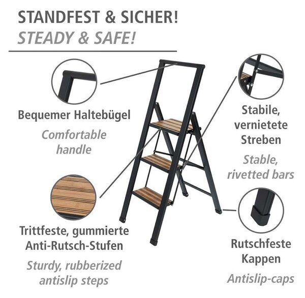 Kovové schůdky 119 cm – Wenko