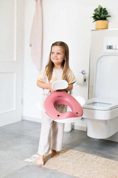Tmavě růžové dětské WC sedátko Dusty pink – Kindsgut
