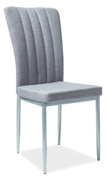 Jídelní židle Jan (šedá + stříbrné nohy). 805248
