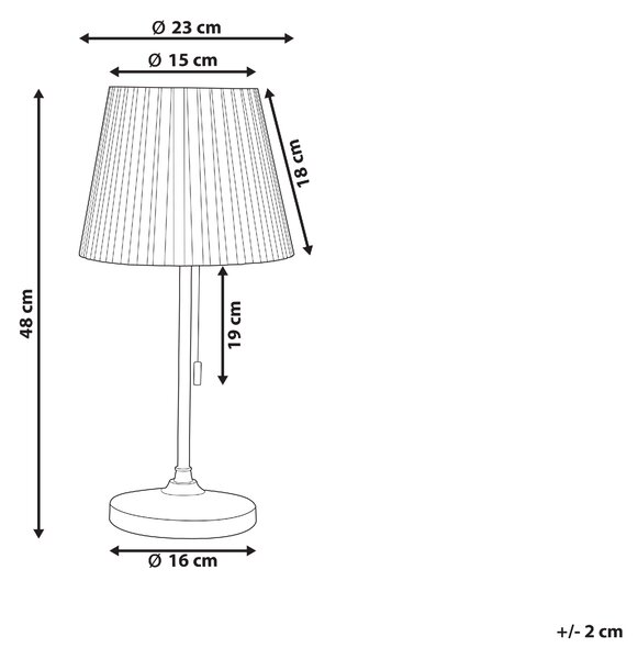 Stolní lampa TORYSA Kov Zlatá