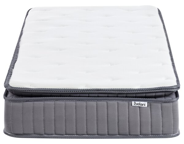 Matrace s gelovou paměťovou pěnou a taštičkovými pružinami PLEASANT H2/3 středně tvrdá 90 x 200 cm