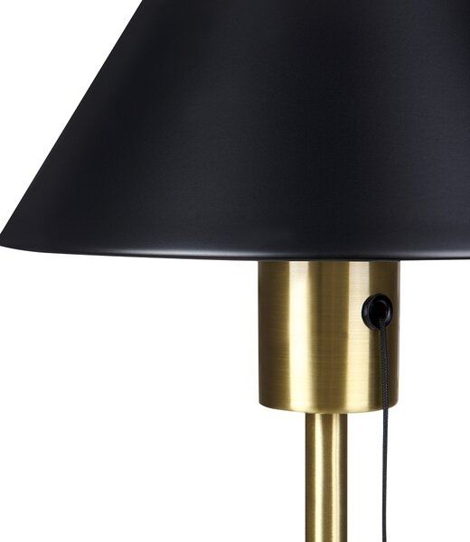 Stolní lampa CAPARO Kov Černá/Zlatá