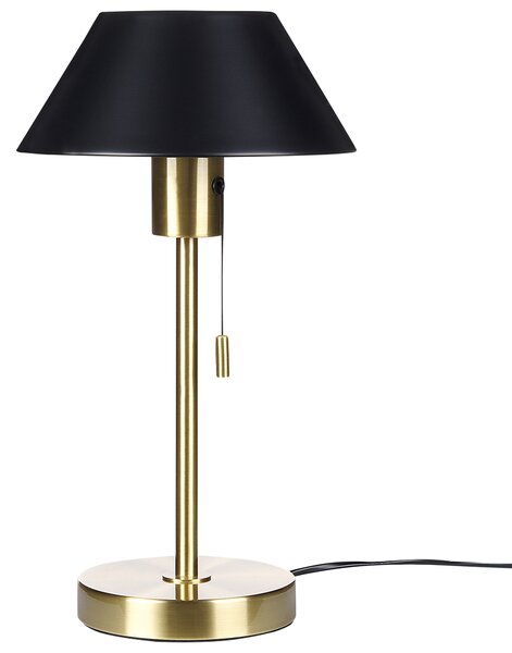 Kovová stolní lampa černá/zlatá CAPARO