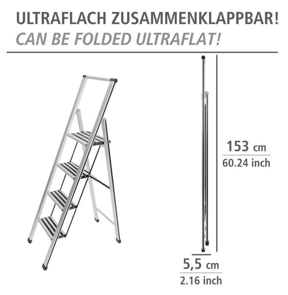 Skládací schůdky Wenko Ladder, výška 153 cm