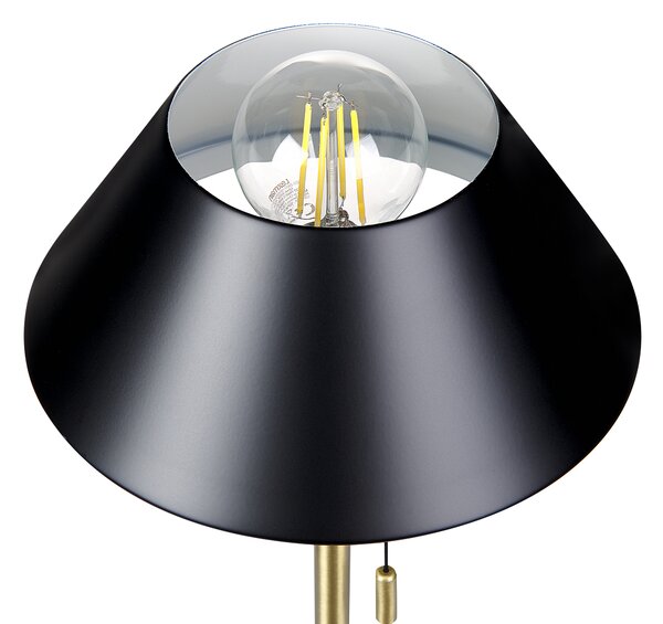 Stolní lampa CAPARO Kov Černá/Zlatá