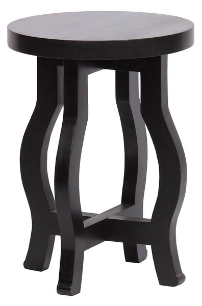 Černý Dřevěný odkládací stolek Camber 50 × 36 × 36 cm BEPUREHOME